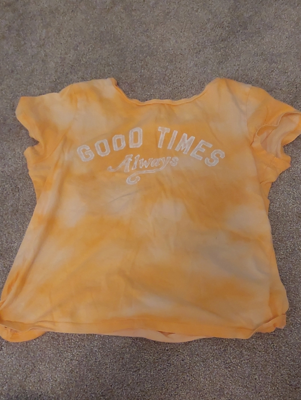 Good Times Always Orange Tie-Dye Kids Tee Old Navy